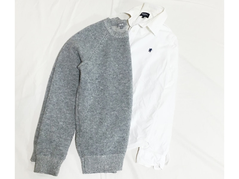 ジャストサイズの重ね着