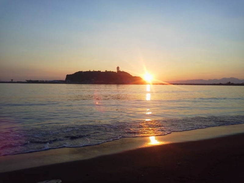 江ノ島の夕景