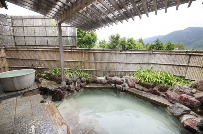 強羅天翠の露天風呂