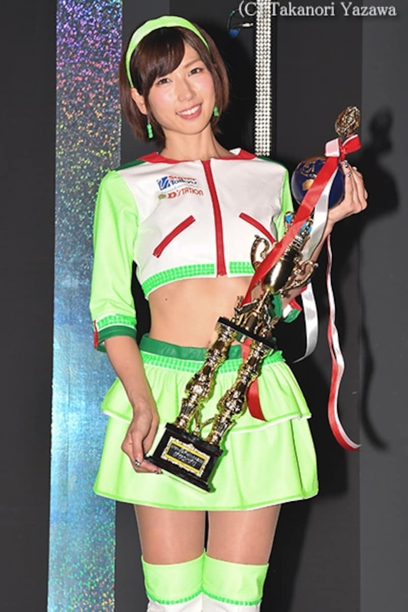 レースクイーン大賞グランプリに輝いた清瀬まちさん