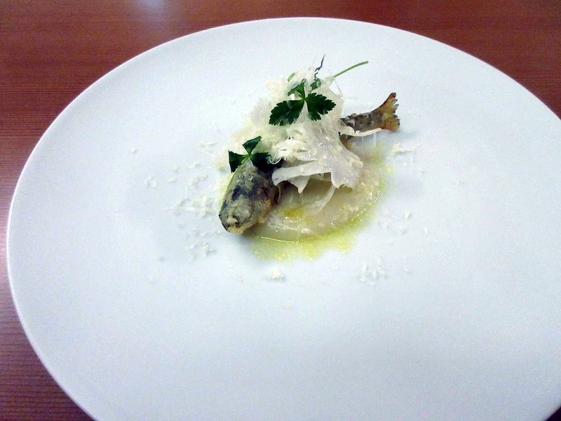 あまご カリフラワー 柿酢