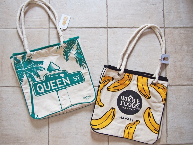タグアロハとのコラボバッグ。持ち手がロープで丈夫なつくり（24.99ドル）