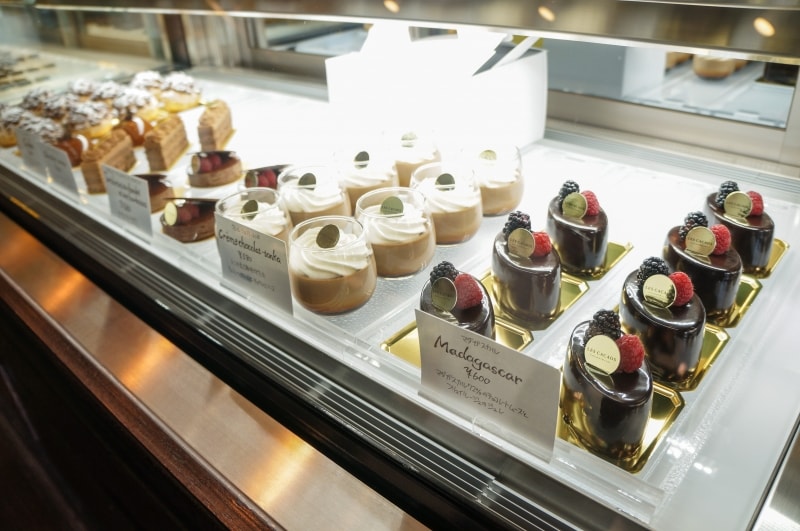 ガトーの種類も豊富。キューバ産のカカオを使ったものも。