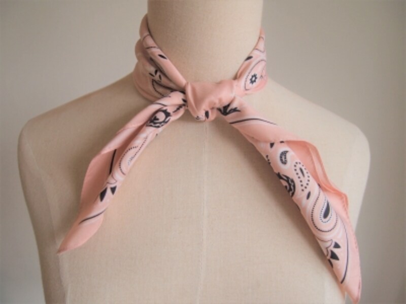 結び目だけ整うように気を付けて