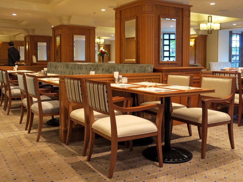 本館1階のコーヒーハウス ザ・カフェもより明るい雰囲気にリニューアル(2016年10月3日撮影)