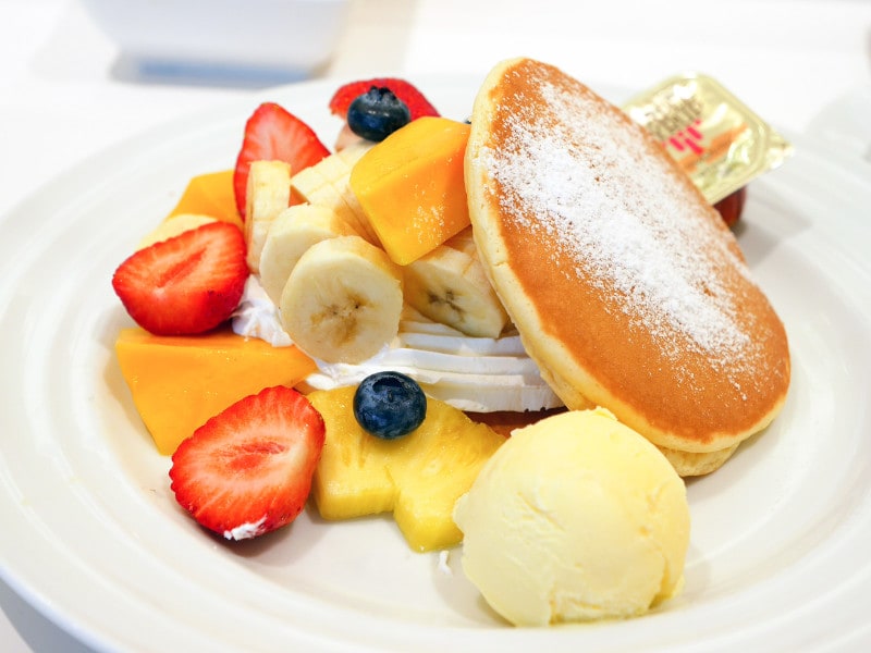 ランチパンケーキ(1300円)※ドリンクバー付き(2019年3月1日撮影)