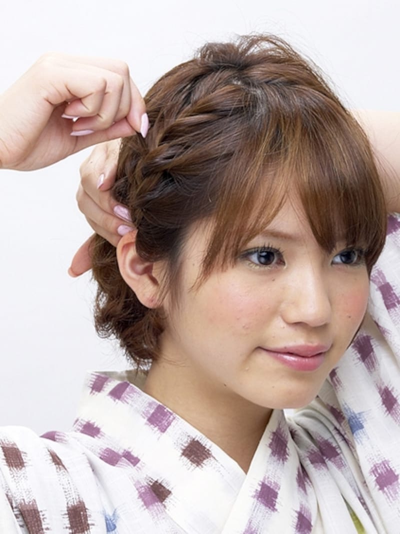 編み目をほぐすとおしゃれな仕上がりに