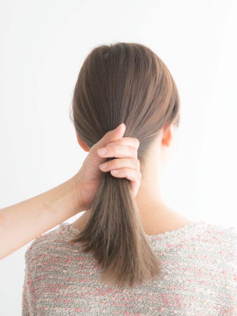 はじめの位置でもう一度ぎゅっと押さえる