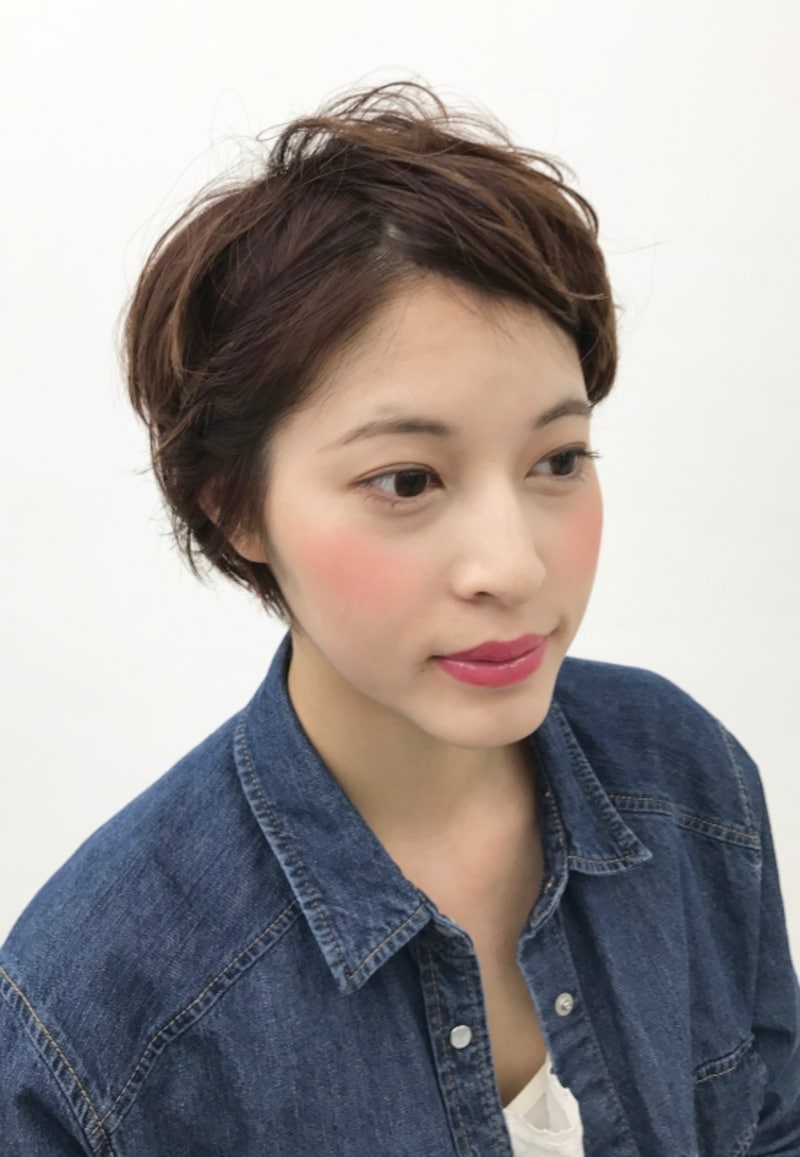 ショートスタイル前髪アレンジ