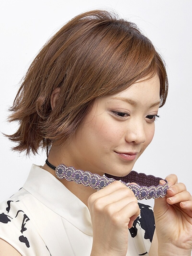 一度首にかけるとつけやすい