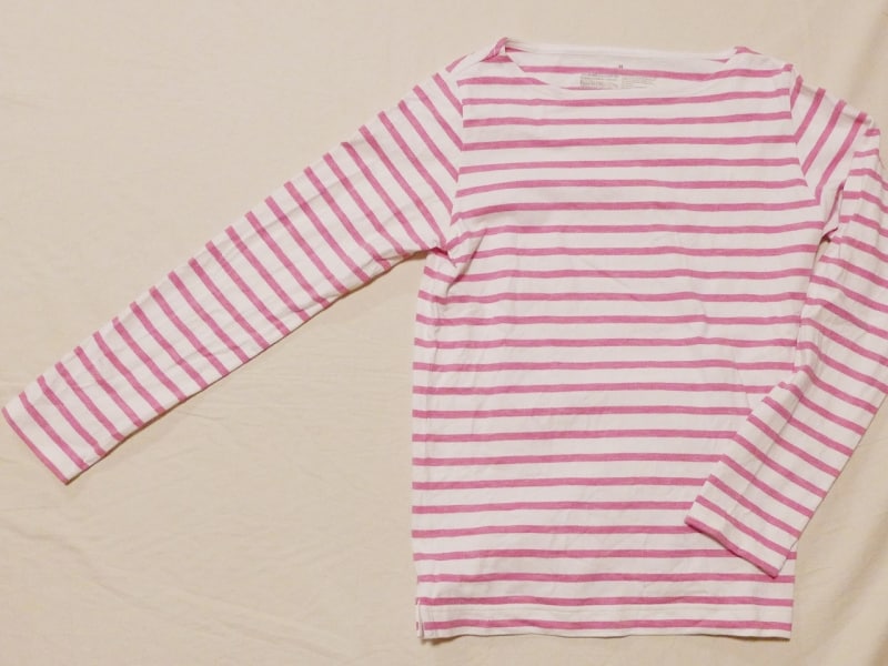 無印良品のボーダーカットソー