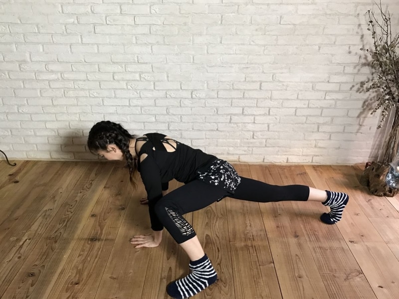脇腹を意識して!