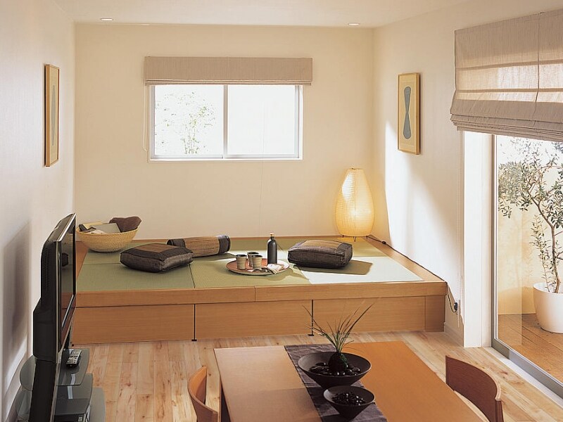 くつろぎのスペースと同時にたっぷりの収納スペースも確保。大容量の収納庫。畳が丘] パナソニック エコソリューションズundefinedhttp://sumai.panasonic.jp/