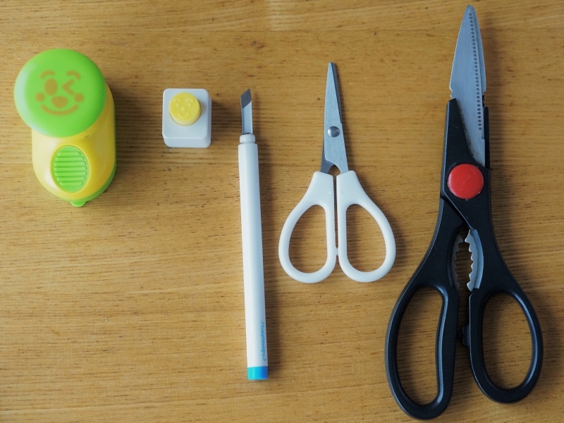 キャラ弁の食材カットするのに使う道具