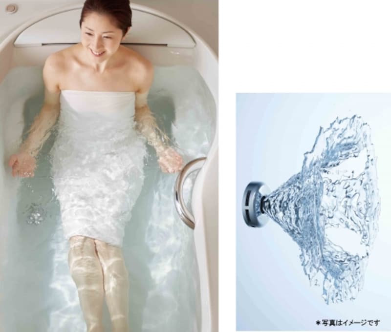 やわらかく体を温める「サイレントジェット」