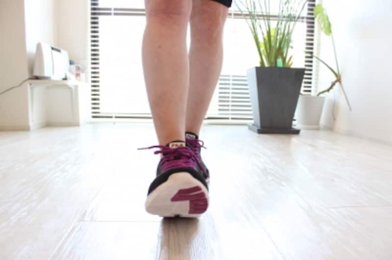 つま先のポジション