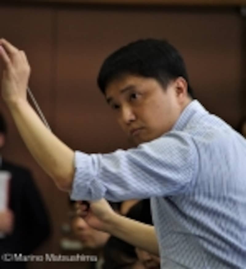 『オペラ座の怪人』稽古では指揮者がずっと指揮棒を振っています。(C)Marino Matsushima
