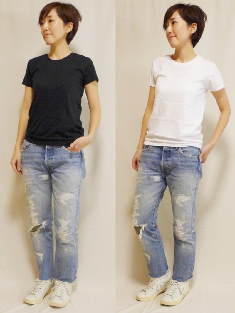 HanesパックT着画