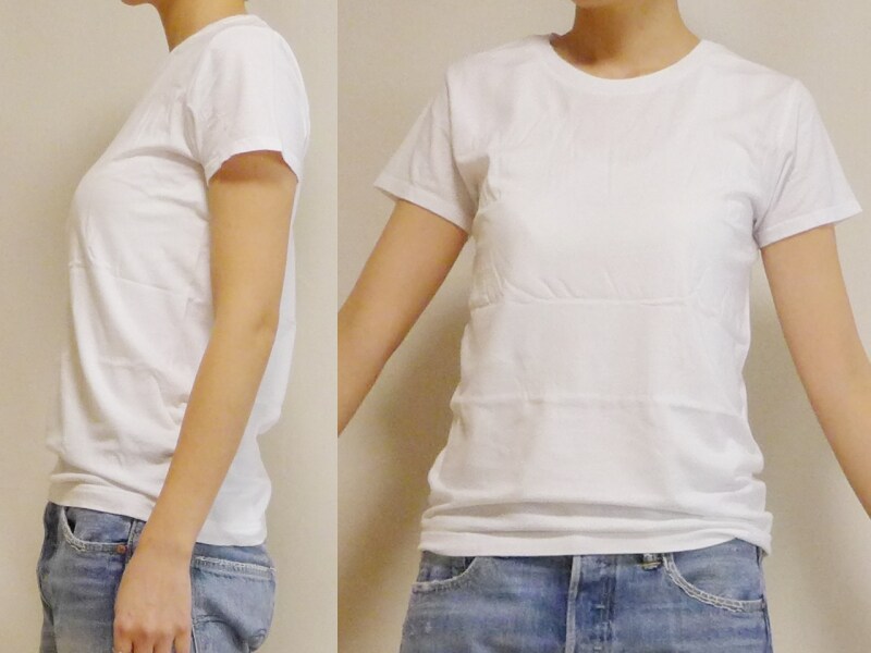 HanesパックTのシルエット