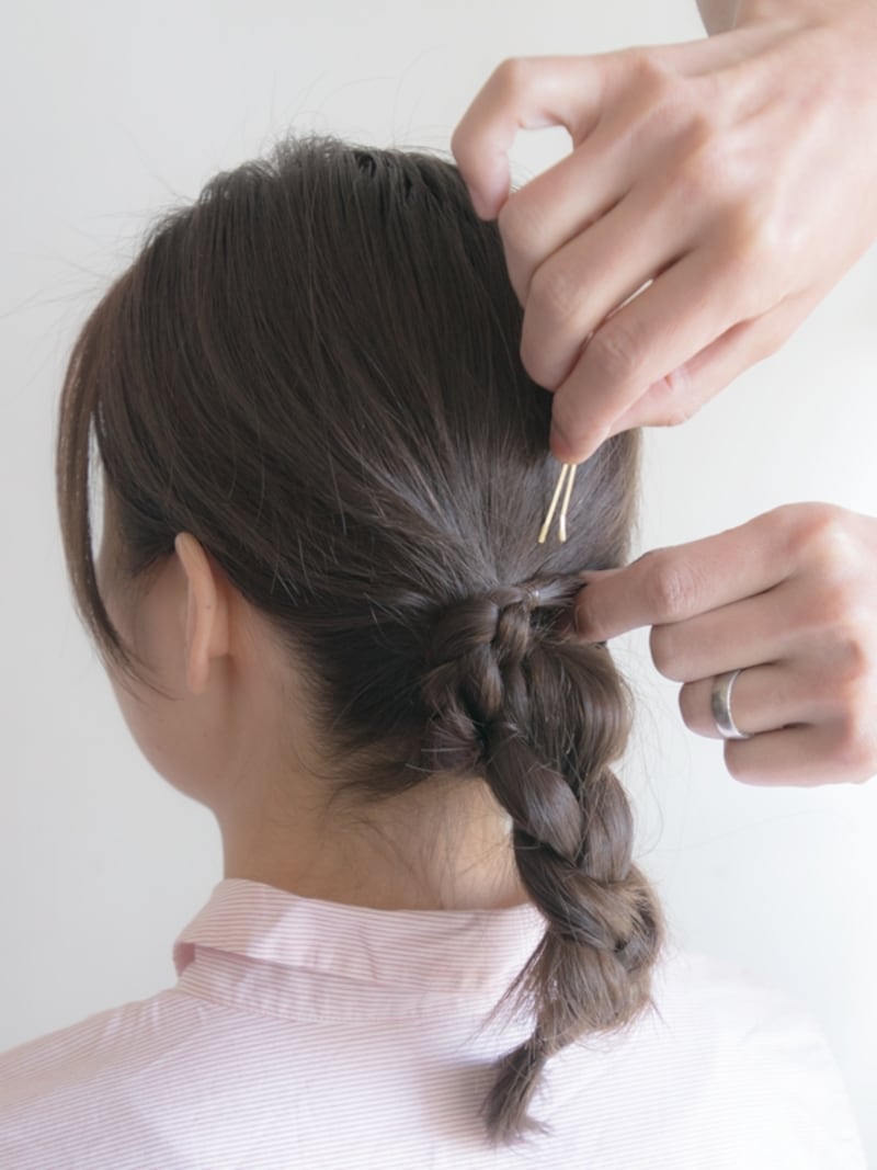 アメピンでしっかり固定する