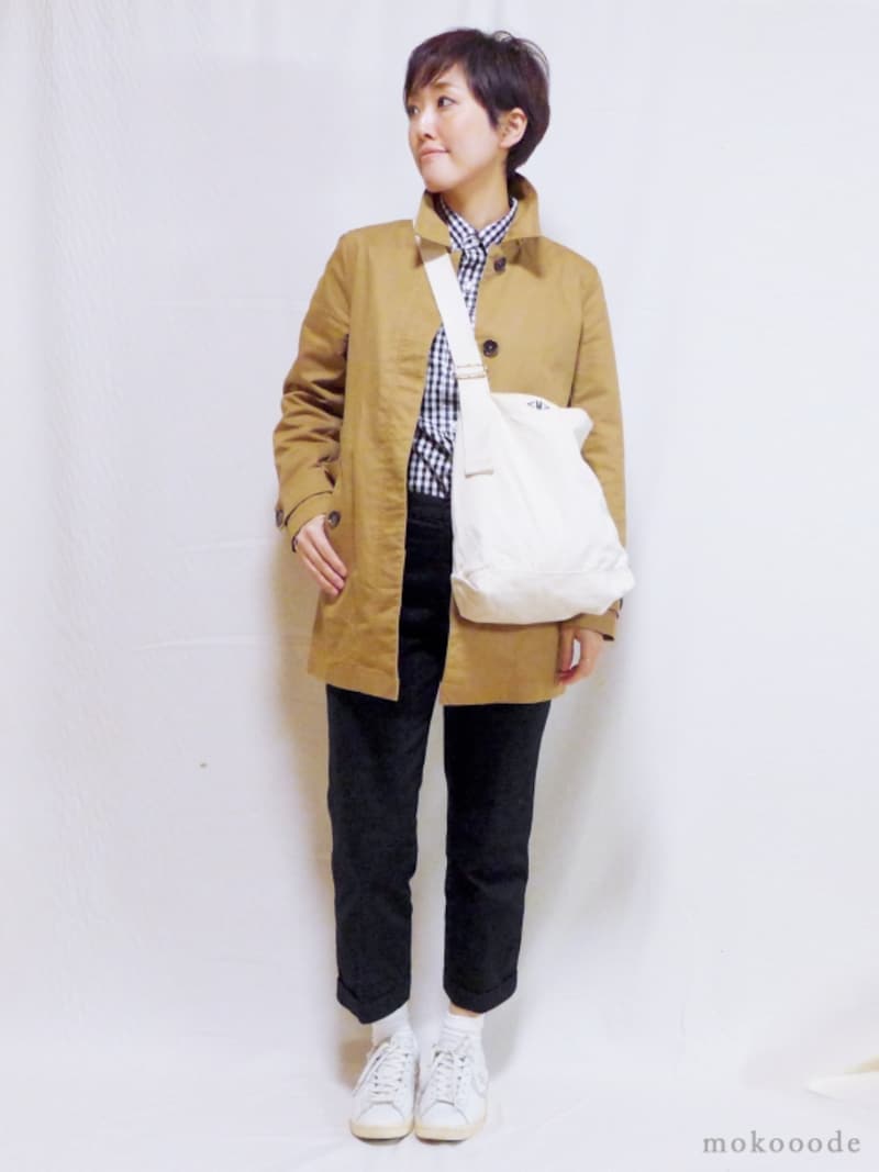 丸洗いできるプチプラコットンコーデ