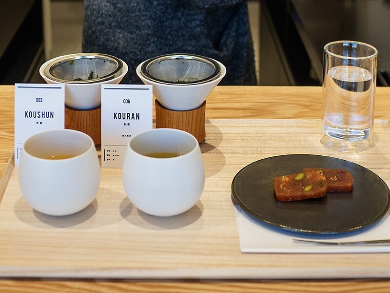 煎茶2種類とお菓子のセット