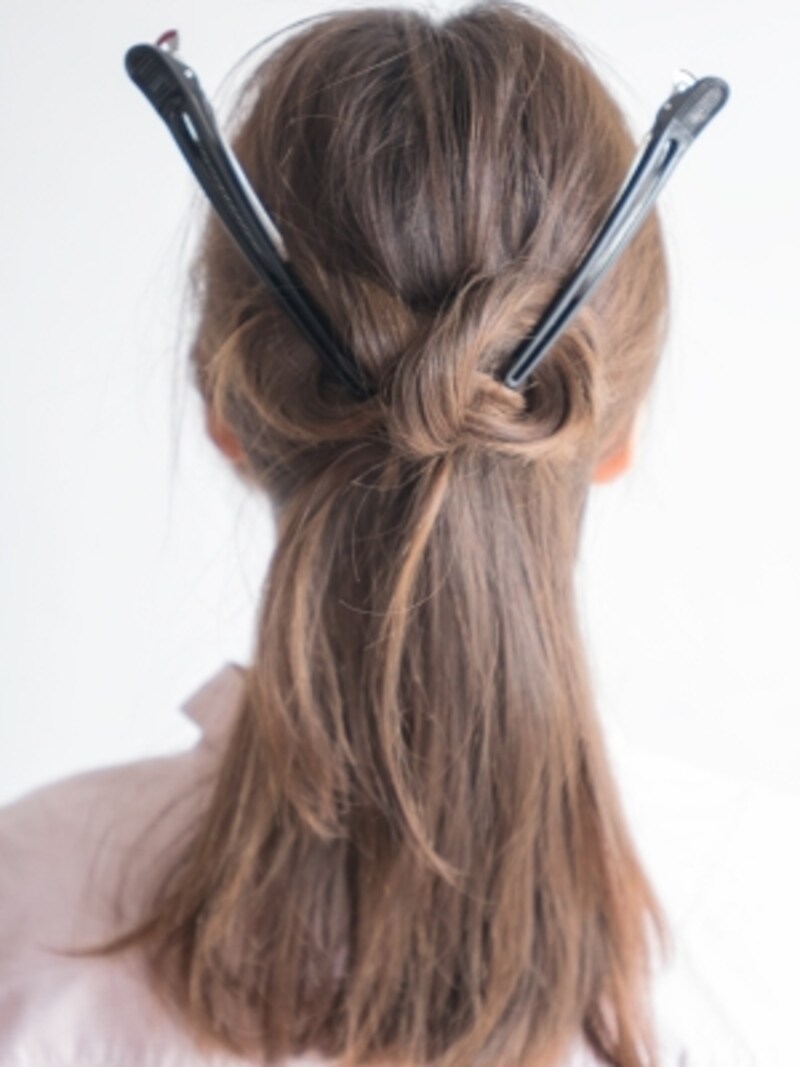 リボンヘアのゴムいらずな作り方 自分の髪でできる簡単ヘアアレンジ ヘアアレンジ All About