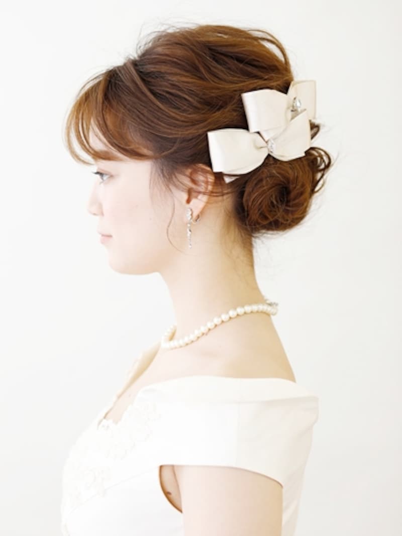 正統派の花嫁ヘアアレンジ