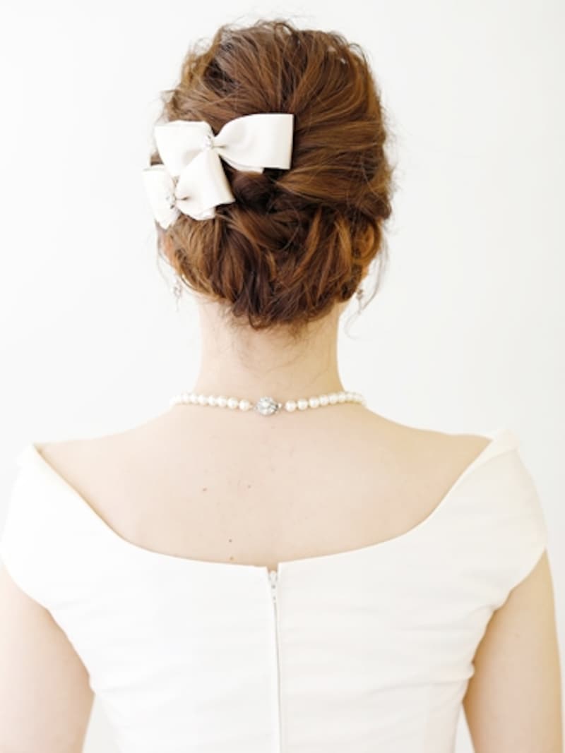 正統派の花嫁ヘアアレンジ