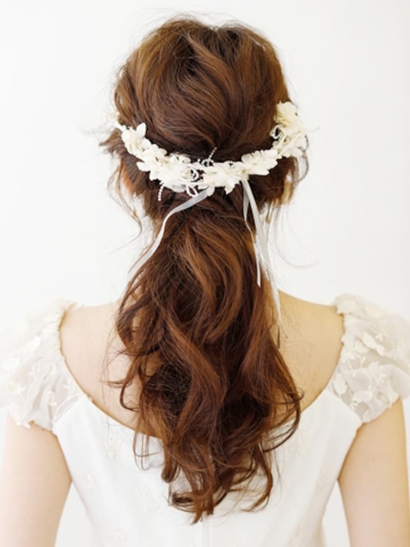 花嫁に人気のヘアアレンジロング