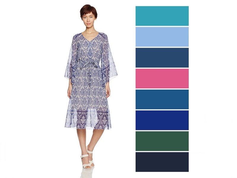 3.Foresight (フォーサイト/先見)のカラーパレット 参考商品:(ダブルスタンダードクロージング)DOUBLE STANDARD CLOTHING シフォンオリジナルワンンピース