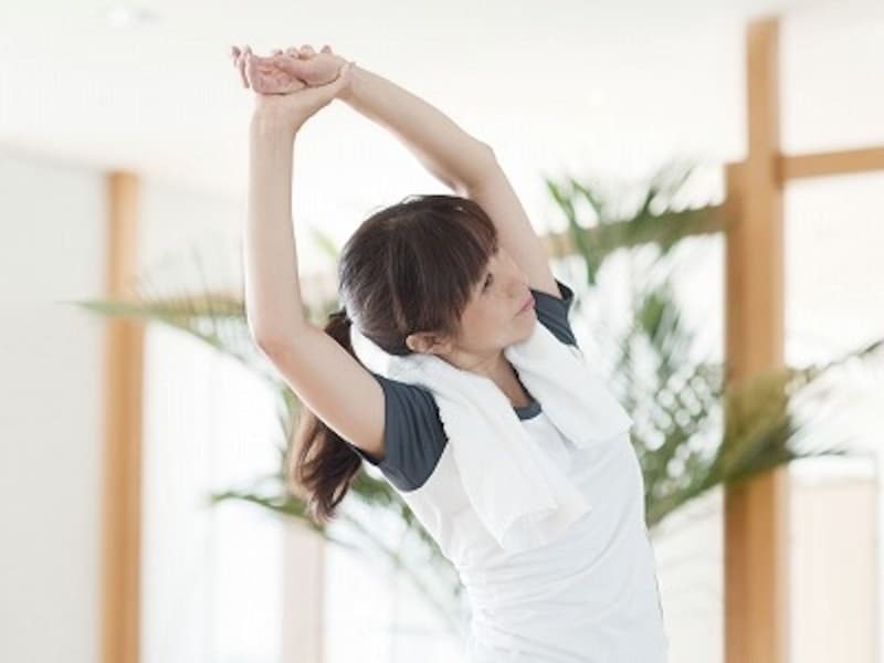 脇腹のストレッチ