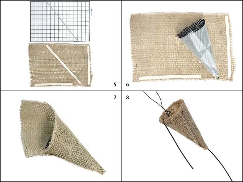 アイスコーン風ハンギングの作り方