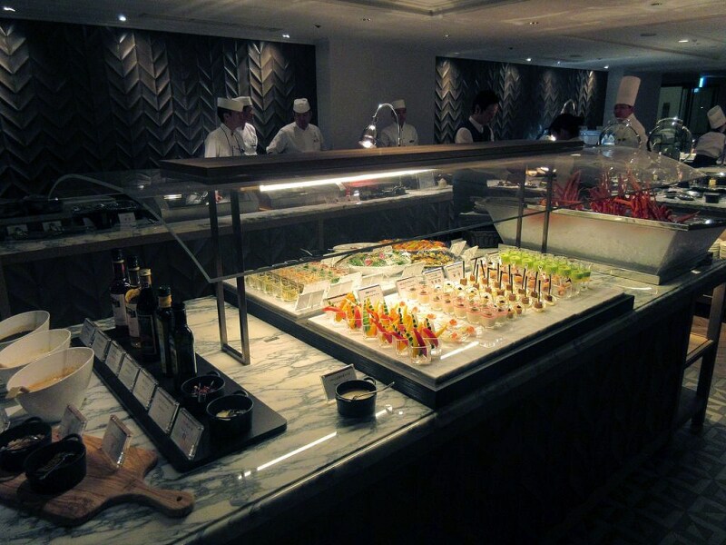 ポルト サラダや冷菜のブッフェ台