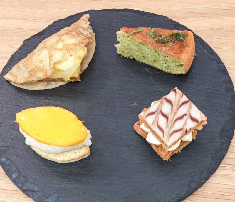 今後展開するデザートコースメニューの一品価格未定