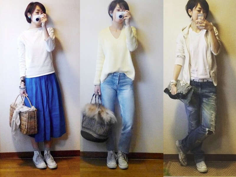 コンバースundefinedオールスターundefinedハイカットコーディネート例