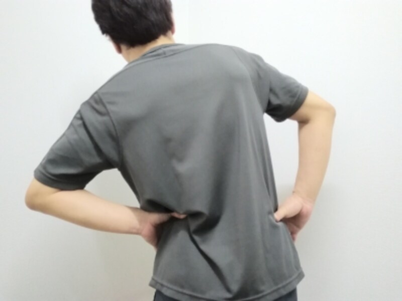 左右に揺らします