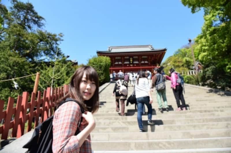 鎌倉を代表する神社、鶴岡八幡宮を参拝