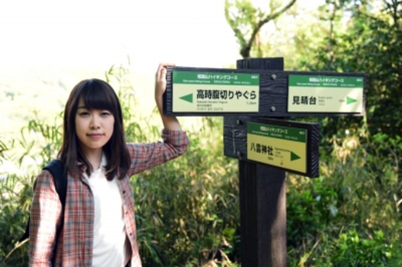 「見晴台」と「八雲神社」の分岐に到着