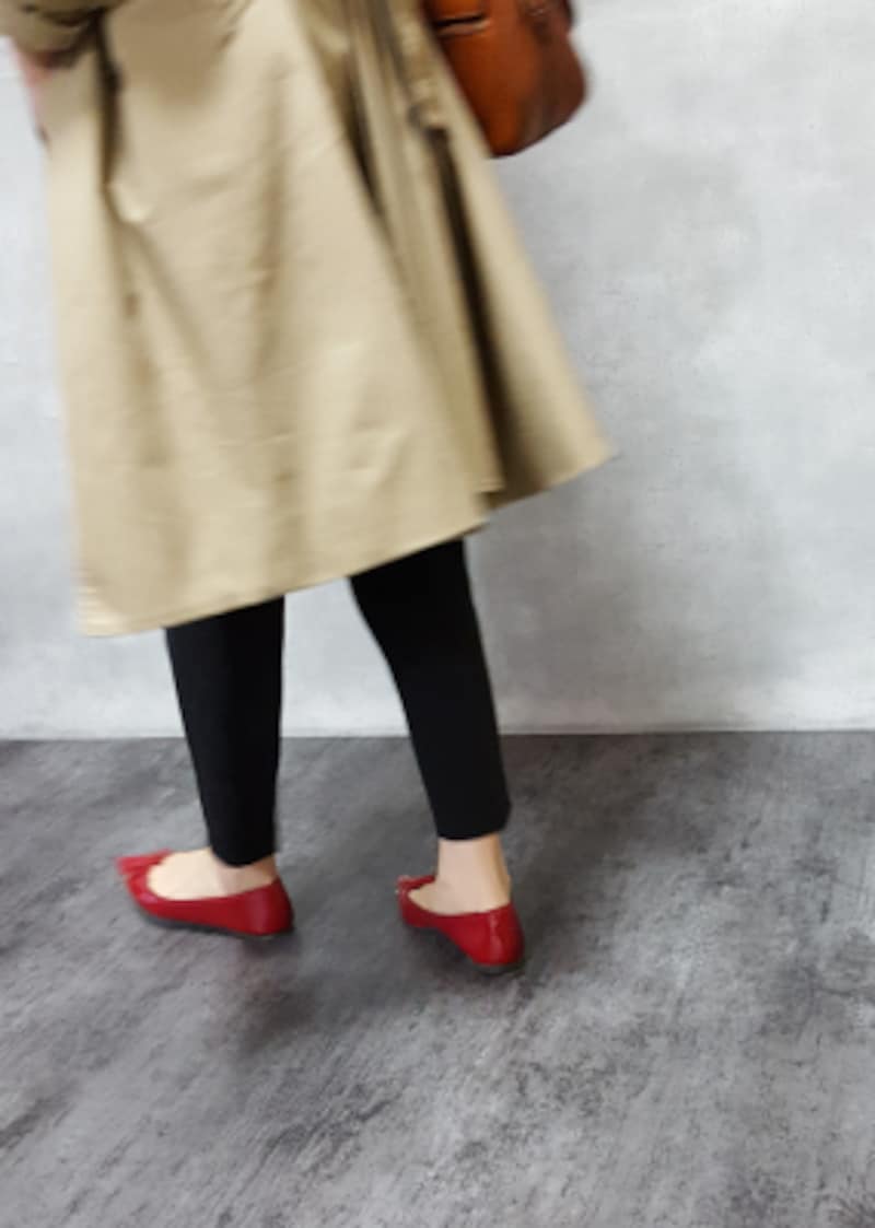 アラフォー,ファッション,着こなし,フラットシューズ