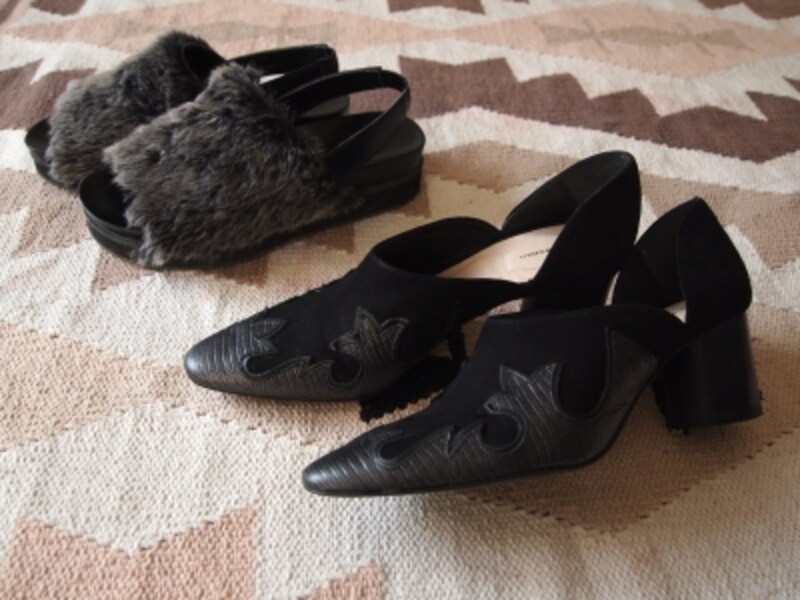 ごく普通なヒール靴よりもちょっとデザインがある方がオシャレ見えします