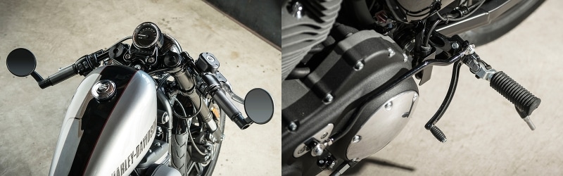 ハーレー純正カスタムパーツ「セパレートハンドル」と「バックステップ」を装着