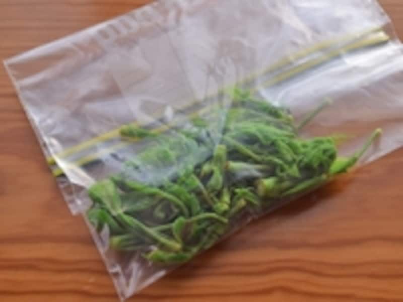 こしあぶら(濾油/コシアブラ)の冷凍保存法の画像