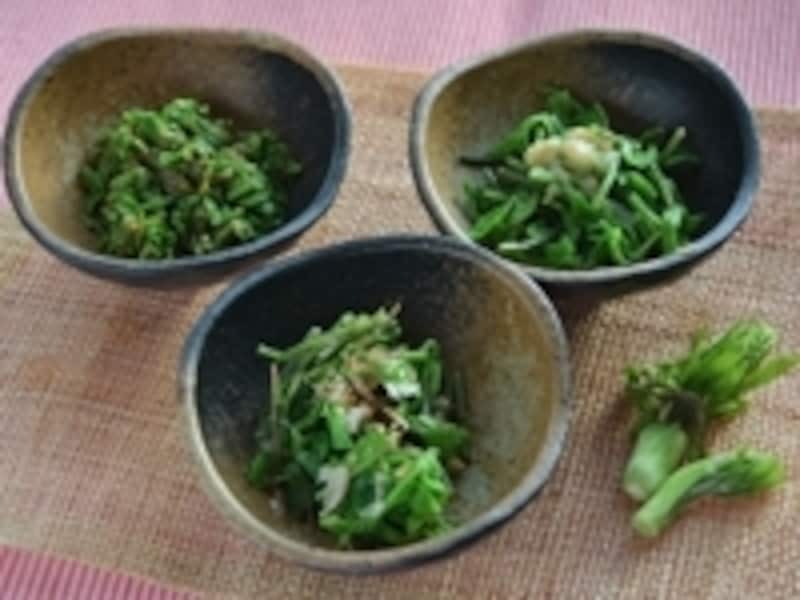 ゆでたこしあぶら(濾油/コシアブラ)の食べ方例