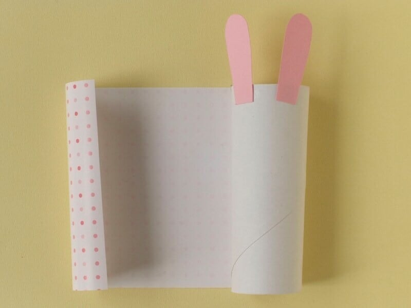 つなぎ目は、裏側になるように巻いてね