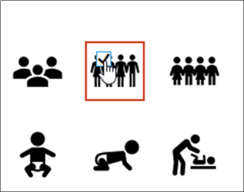 左上の□をクリックするごとに、チェックを付けたり消したりできる。