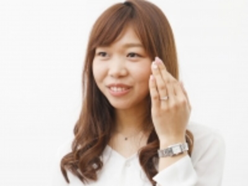 デザインはもちろん、ダイヤモンドの美しさにも感動