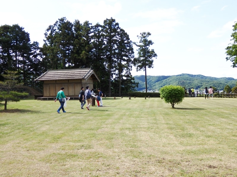 三の曲輪に残る庭園