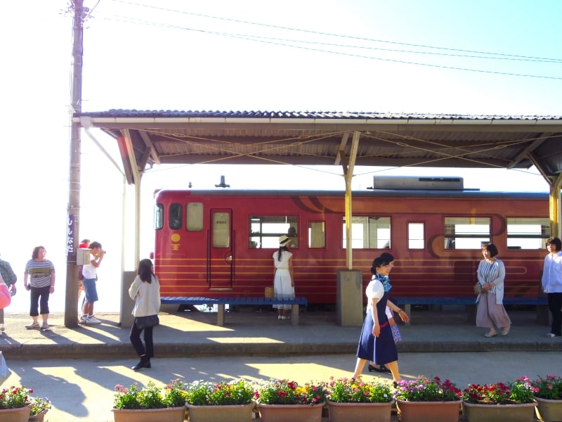 列車が到着