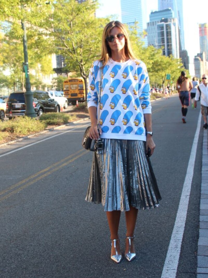 メタリックスカート